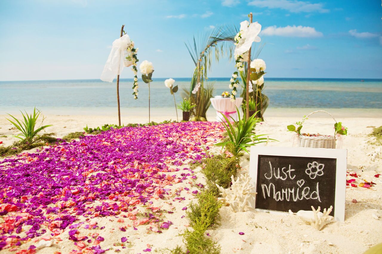 Мальдивы цветы свадьба